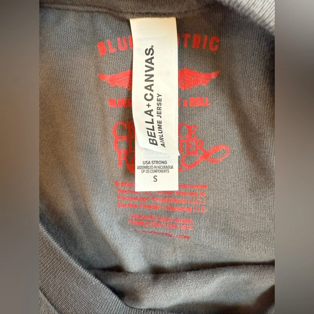 Creedence Clearwater Revival SMALL Short Sleeve Gray Band Graphic Tee CCR - Picture 8 of 9